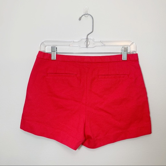J. Crew Pink Pleated Shorts in Cotton Pique - Picture 2 of 7
